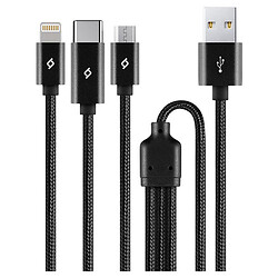 USB кабель Ttec AlumiCable Apple iPhone 15 Plus / iPhone 15 Pro Max / iPhone 15 / iPhone 15 Pro / iPhone SE 2022 / iPhone 14 Pro Max / iPhone 14 Plus / iPhone 14 Pro / iPhone 14 / iPhone 13 Pro / iPhone 13 Mini / iPhone 13, Lightning, 1.0 м., Черный