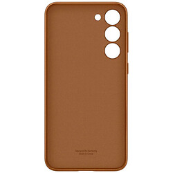 Чохол (накладка) Samsung S916 Galaxy S23 Plus, Leather Case Color, Коричневий