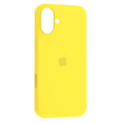 Чохол (накладка) Apple iPhone 16, Original Soft Case, Жовтий