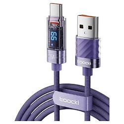 USB кабель Toocki, Type-C, 1.0 м., Фиолетовый