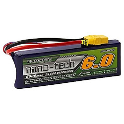 Акумулятор Turnigy nano-tech 6000мАг 2S 25~50C Lipo Pack w/XT-90