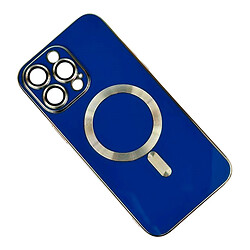 Чохол (накладка) Apple iPhone 11, Golden Line Separate Camera, MagSafe, Синій