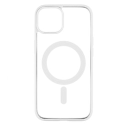 Чехол (накладка) Apple iPhone 15 Plus, Cristal Case Guard, MagSafe, Pink Sand, Белый