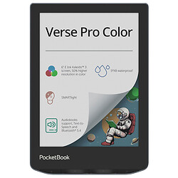 Електронна книга PocketBook 634K3 Verse Pro Color Stormy Sea, Чорний