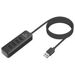 USB Hub REAL-EL HQ-175, USB, Черный