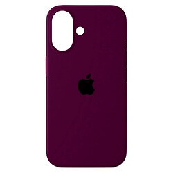 Чохол (накладка) Apple iPhone 16, Original Soft Case, Бордовий