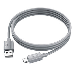 USB кабель Hoco X107 Favor, Type-C, 1.0 м., Сірий