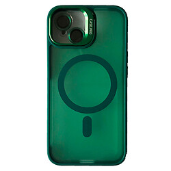 Чохол (накладка) Apple iPhone 16, Matte Fortable Camera Lens, Dark Green, MagSafe, Зелений