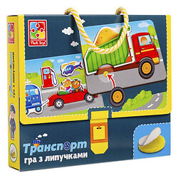 Игра с липучками "Транспорт" VT1302-28, укр, Vladi Toys