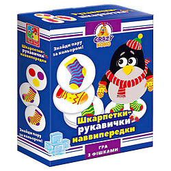 Игра настольная "Crazy Koko: Носки-перчатки", укр, Vladi Toys