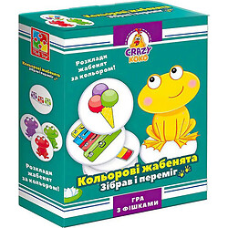 Гра настільна "Crazy Koko: Кольорові жаби", укр, Vladi Toys