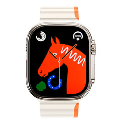 Ремінець Apple Watch 38 / Watch 40, Hoco AS102, White-Orange, Білий