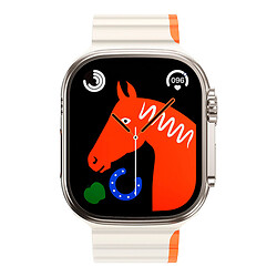 Ремінець Apple Watch 42 / Watch 44, Hoco AS102, White-Orange, Білий