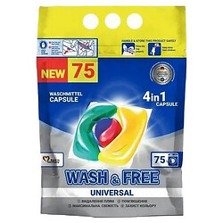 Капсулы для стирки WASH&FREE 4в1, дой-пак