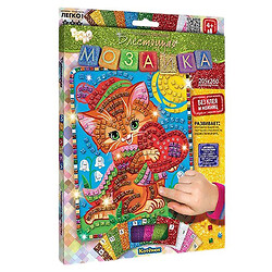 Набор для творчества "Блестящая мозаика" Котёнок, Dankotoys