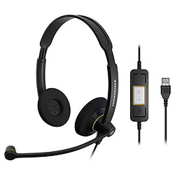 Наушники Sennheiser SC 60 USB ML, С микрофоном, Черный