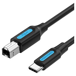 USB кабель Vention CQUBH, USB, 2.0 м., Чорний