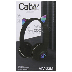 Bluetooth-гарнітура Cat Ears, Mic, Стерео, Чорний