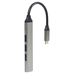 USB Hub Gembird UHB-CM-U3P1U2P3-03, Серый