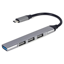 USB Hub Gembird UHB-CM-U3P1U2P3-03, Сірий - № 2