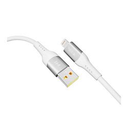 USB кабель Ridea RC-US42 UltraStrong Apple iPhone 15 Plus / iPhone 15 Pro Max / iPhone 15 / iPhone 15 Pro / iPhone SE 2022 / iPhone 14 Pro Max / iPhone 14 Plus / iPhone 14 Pro / iPhone 14 / iPhone 13 Pro / iPhone 13 Mini, Lightning, 1.2 м., Білий