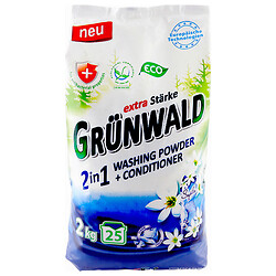 Порошок пральний безфосфатний універсальний Grunwald, 2в1, Sapfir, 2кг