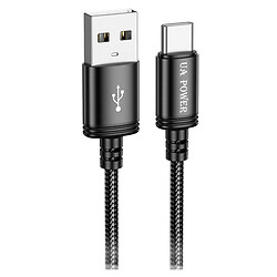 USB кабель UA Power UP-01 Wind, Type-C, 1.0 м., Чорний