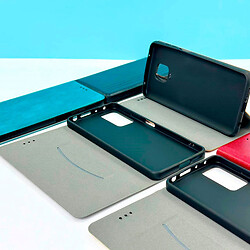 Чехол (книжка) Xiaomi Redmi Note 9 Pro / Redmi Note 9 Pro Max / Redmi Note 9S, Mustang Matte Black, Бирюзовый - № 4
