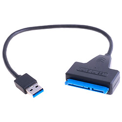 Перехідник адаптер USB 3.0-SATA із роз'ємом для додаткового живлення