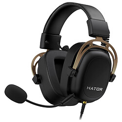 Навушники Hator Hypergang 2 Gold Edition HTA-916, З мікрофоном, Чорний