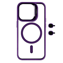 Чохол (накладка) Apple iPhone 13, Metal Stand Camera Lenses, Dark Purple, MagSafe, Фіолетовий