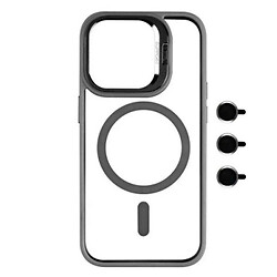 Чехол (накладка) Apple iPhone 14 Pro, Metal Stand Camera Lenses, MagSafe, Серый