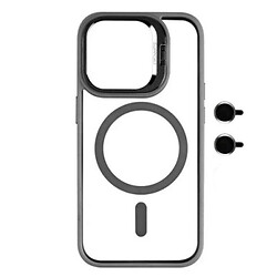 Чехол (накладка) Apple iPhone 15, Metal Stand Camera Lenses, MagSafe, Серый