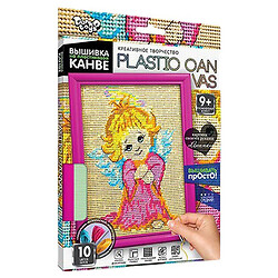 Вишивка на пластиковій канві "PLASTIC CANVAS: Ангелок", Dankotoys