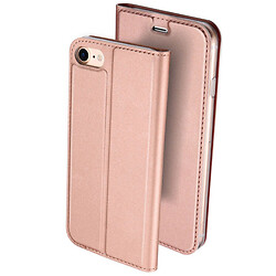 Чохол (книжка) Apple iPhone 7 / iPhone 8 / iPhone SE 2020, Dux Ducis Business card holder, Rose Gold, Рожевий