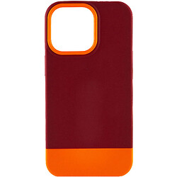 Чохол (накладка) Apple iPhone 13 Pro, Epik Bichromatic, Burgundy, Коричневий, Помаранчевий