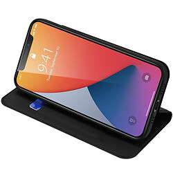Чохол (книжка) Apple iPhone 14, Dux Ducis Business card holder, Чорний - № 3