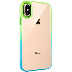 Чехол (накладка) Apple iPhone XS Max, Epik Fresh sip, Бирюзовый, Лимонный