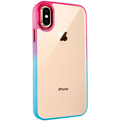 Чехол (накладка) Apple iPhone XS Max, Epik Fresh sip, Бирюзовый, Розовый