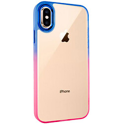 Чохол (накладка) Apple iPhone XS Max, Epik Fresh sip, Рожевий, Синій