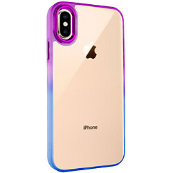 Чохол (накладка) Apple iPhone XS Max, Epik Fresh sip, Синій, Фіолетовий