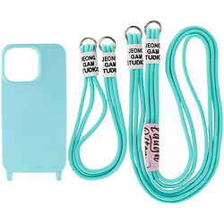 Чохол (накладка) Apple iPhone 13 Pro Max, Epik Two straps, Marine Green, Бірюзовий