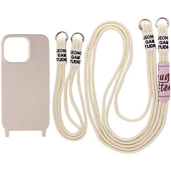 Чехол (накладка) Apple iPhone 13 Pro, Epik Two straps, Antigue White, Бежевый