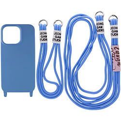 Чехол (накладка) Apple iPhone 12 / iPhone 12 Pro, Epik Two straps, Cosmos Blue, Синий