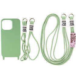 Чехол (накладка) Apple iPhone 12 / iPhone 12 Pro, Epik Two straps, Pistachio, Зеленый