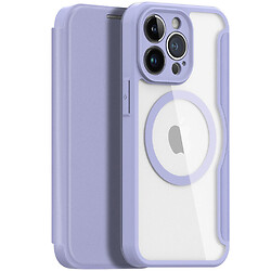 Чехол (книжка) Apple iPhone 13 Pro, Dux Ducis Skin X Pro, MagSafe, Фиолетовый