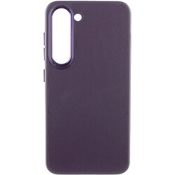 Чохол (накладка) Samsung S906 Galaxy S22 Plus, Epik Leather Metal Style, Dark Purple, Фіолетовий