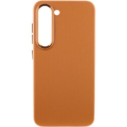 Чехол (накладка) Samsung S911 Galaxy S23, Epik Leather Metal Style, Коричневый