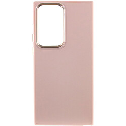 Чохол (накладка) Samsung S918 Galaxy S23 Ultra, Epik Leather Metal Style, Light Pink, Рожевий