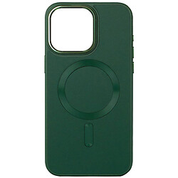 Чехол (накладка) Apple iPhone 14, Epik Leather Metal Style, MagSafe, Pine Green, Зеленый